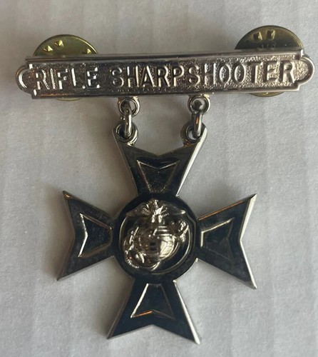 Usmc rifle sharpshooter medal - usmc,