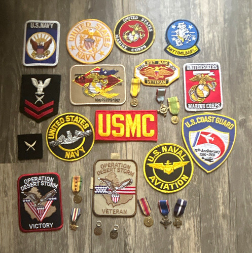 Military patches and - military, medals